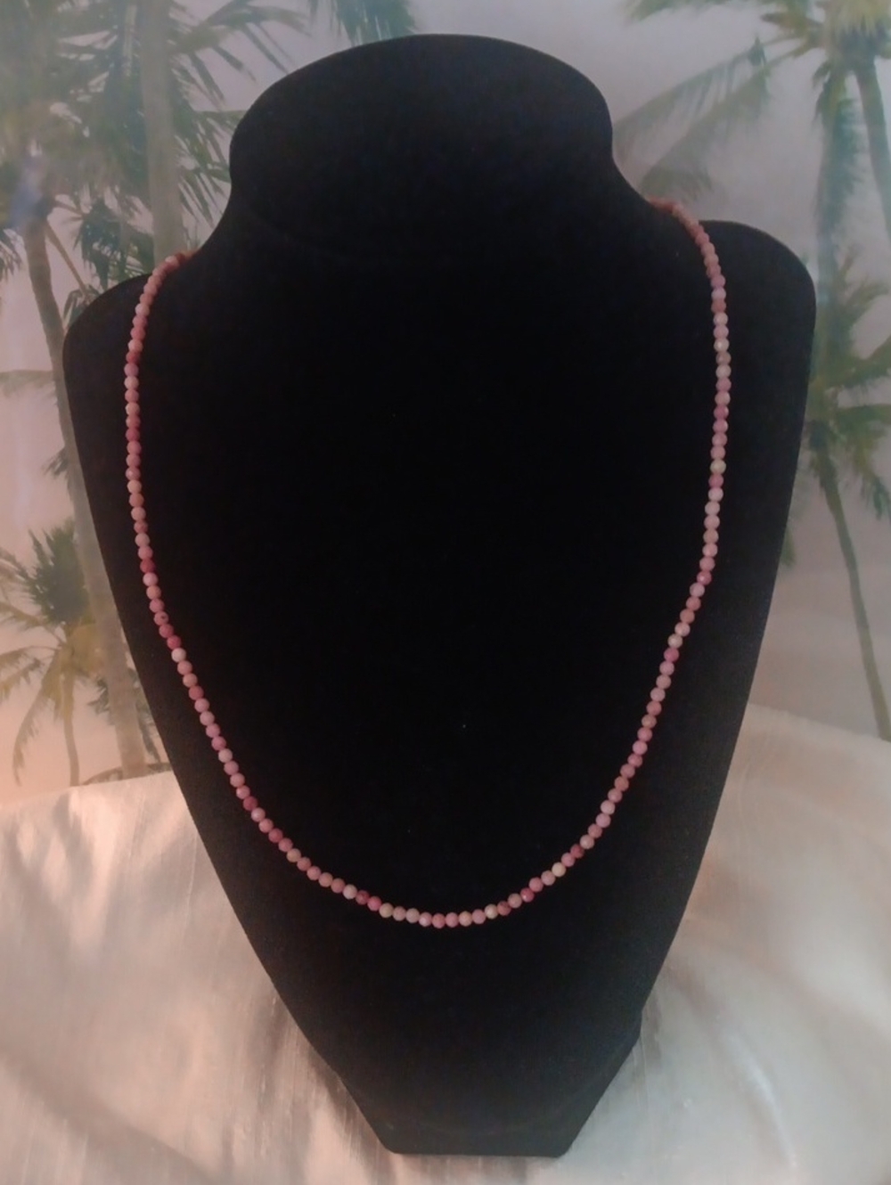 OPAL Pink Natural Earthmined Necklace Beautiful Sparkly Cut